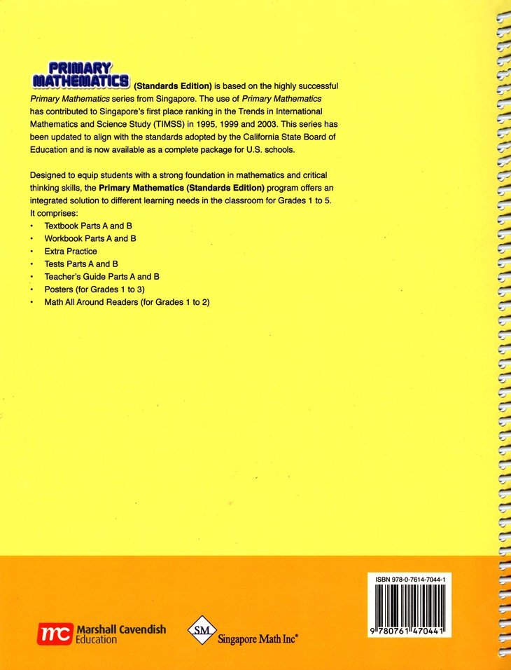 Primary Mathematics Standards Edition Level 1A Teacher Guide