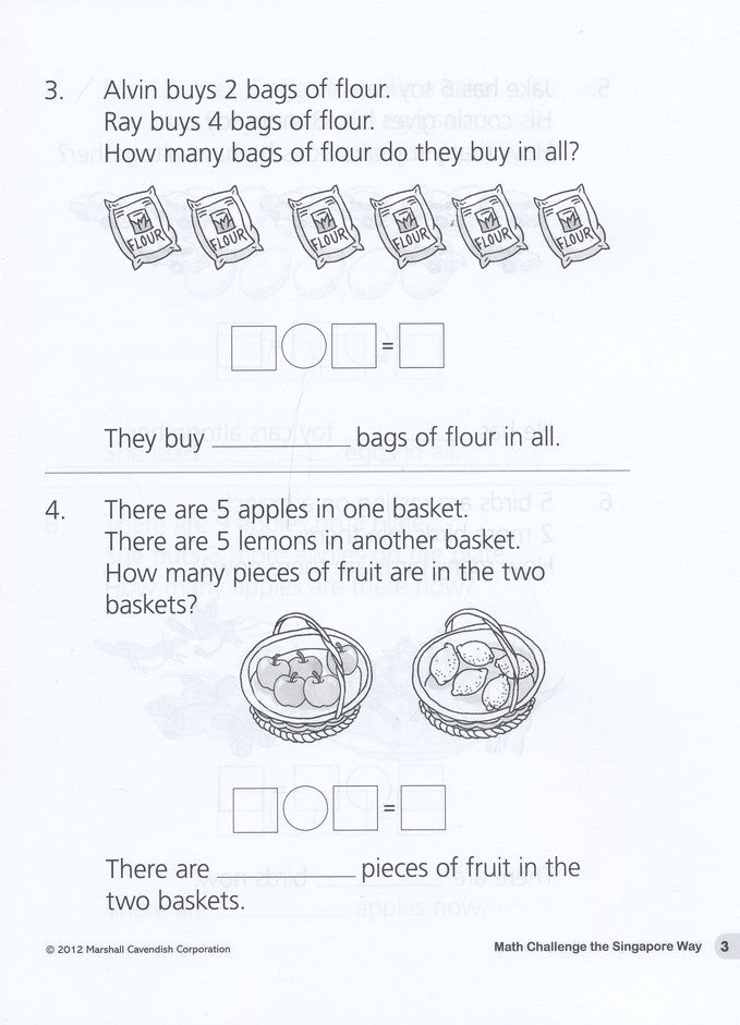 Math Challenge the Singapore Way Grade 1