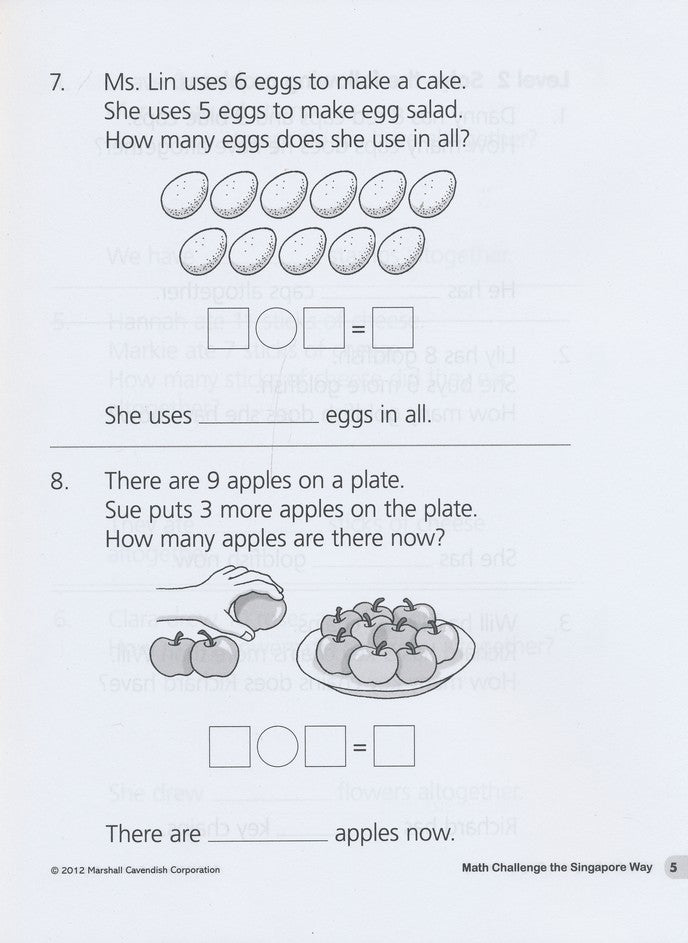 Math Challenge the Singapore Way Grade 1