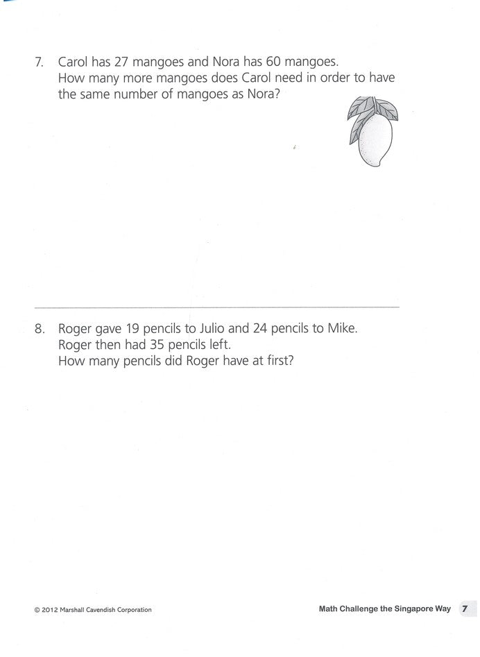 Math Challenge the Singapore Way Grade 2