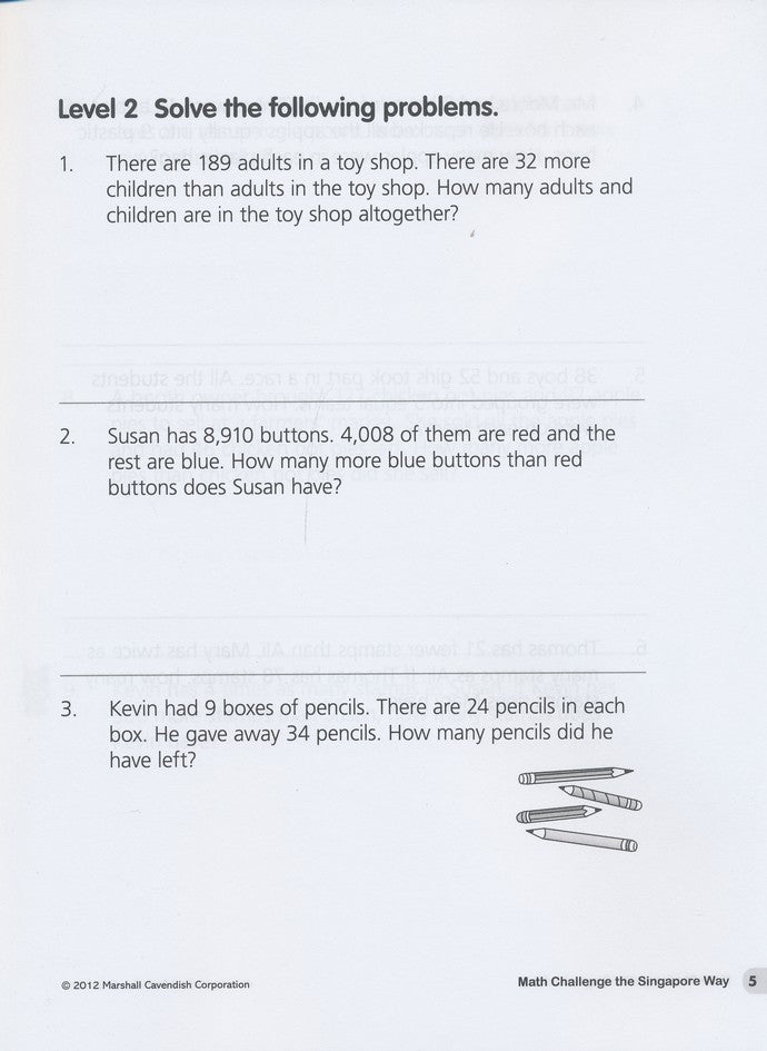 Math Challenge the Singapore Way Grade 3