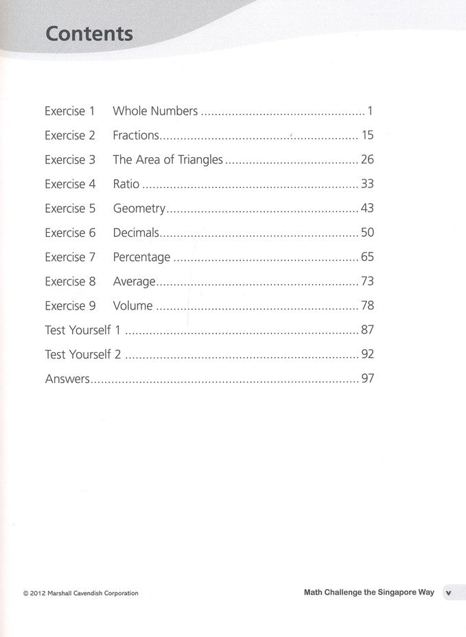 Math Challenge the Singapore Way Grade 5