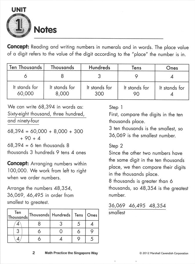 Math Practice the Singapore Way Grade 4