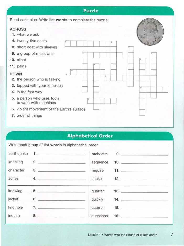 Spelling Workout 2001/2002 Level E Student Edition