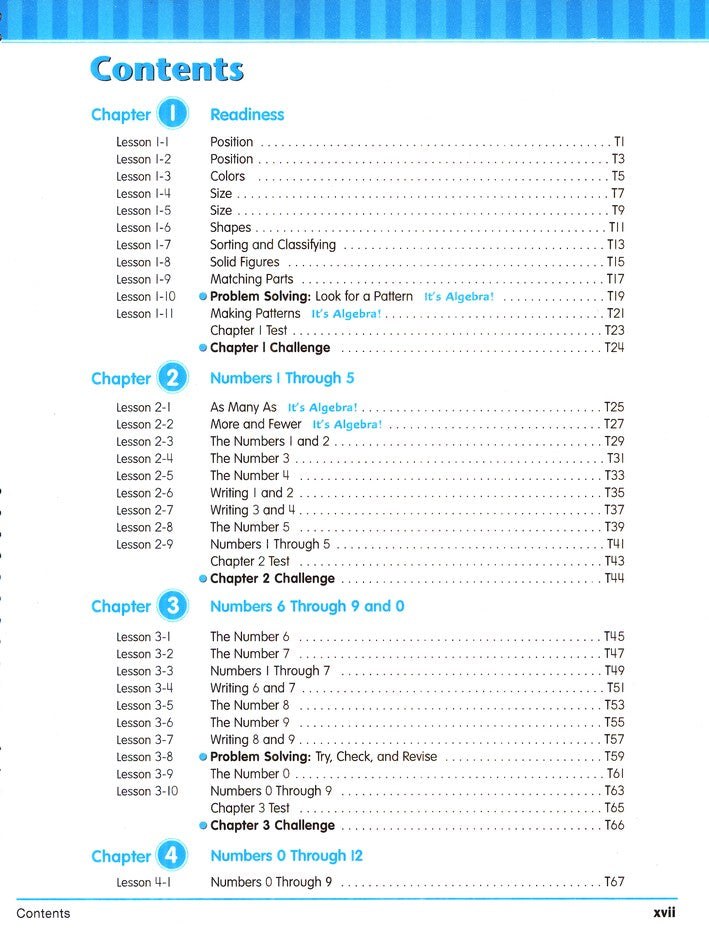 MCP Mathematics Level K Teacher's Edition (2005 Edition)