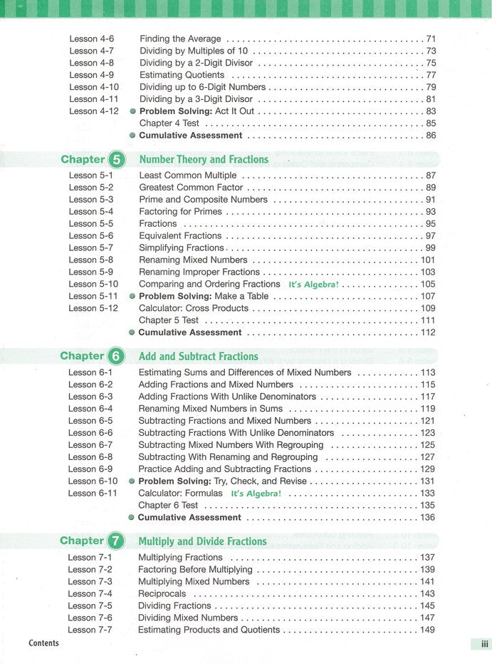 MCP Mathematics Level F Student Edition (2005 Edition)