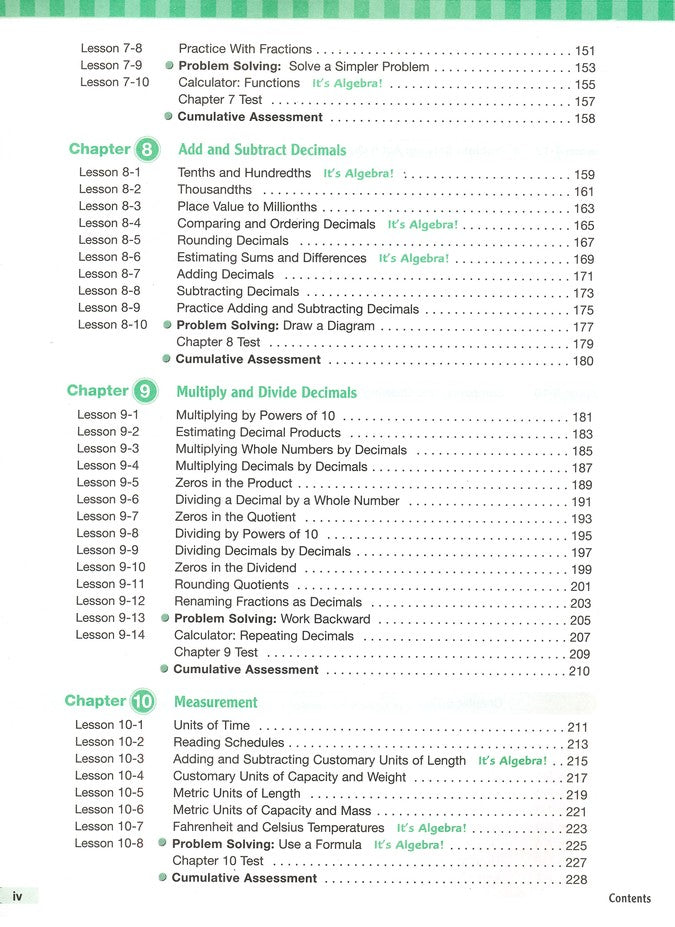 MCP Mathematics Level F Student Edition (2005 Edition)