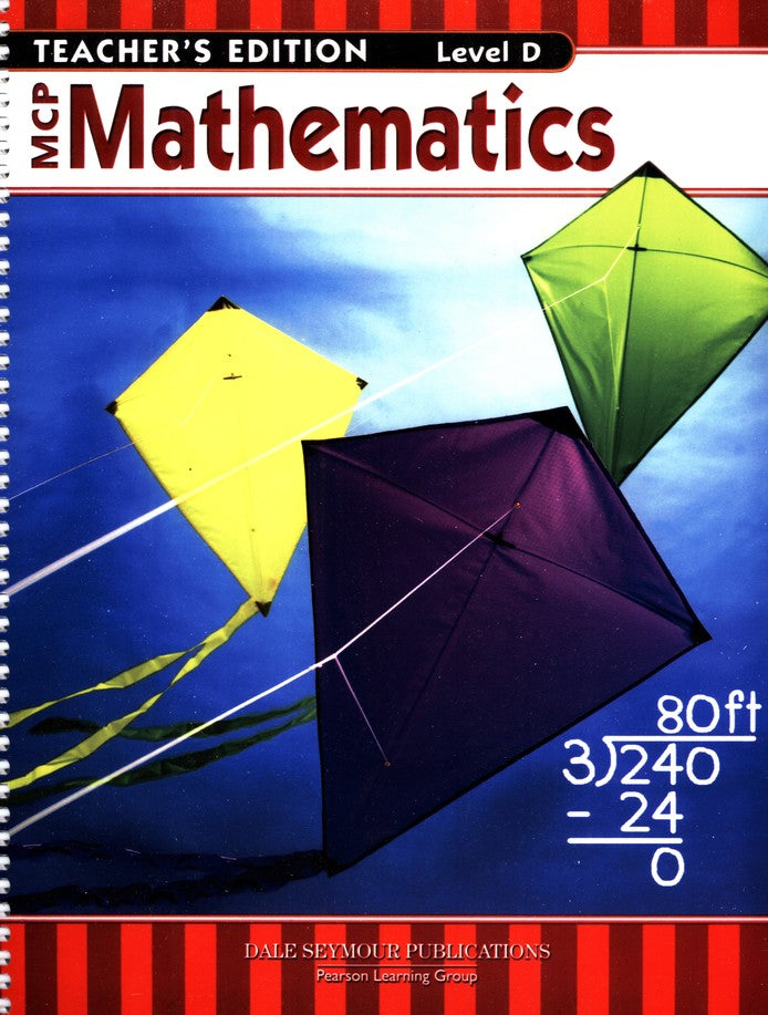 MCP Mathematics Level D, Grade 4, 2005 Ed., Homeschool Kit