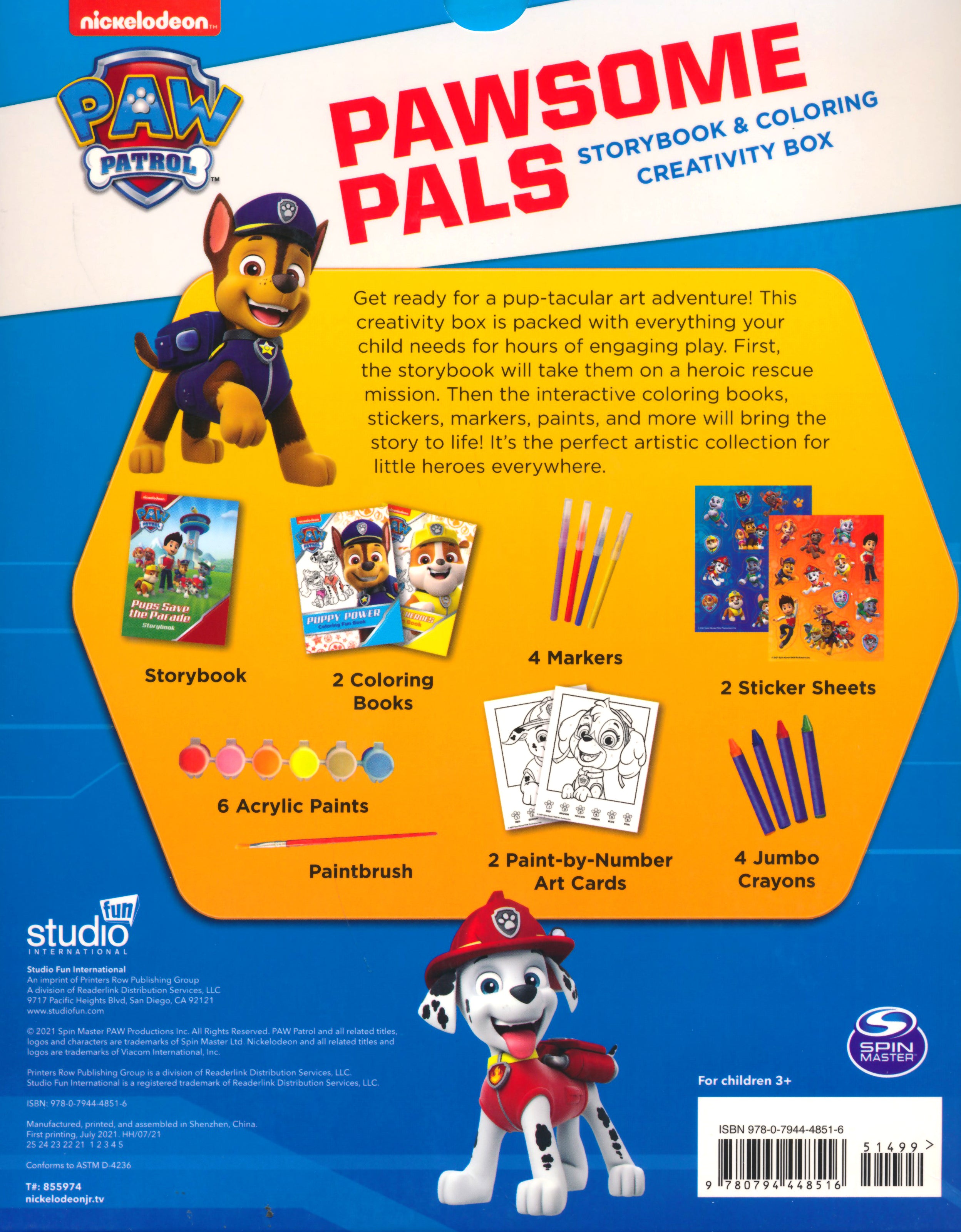 Pawsome Pals Storybook & Coloring Creativity Box