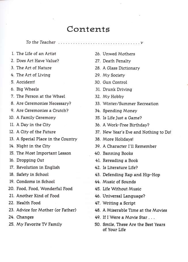 100 Writing Prompts for High School