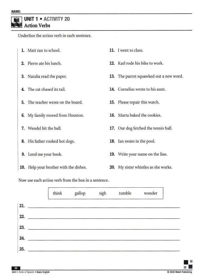 Power Basics English Student Workbook