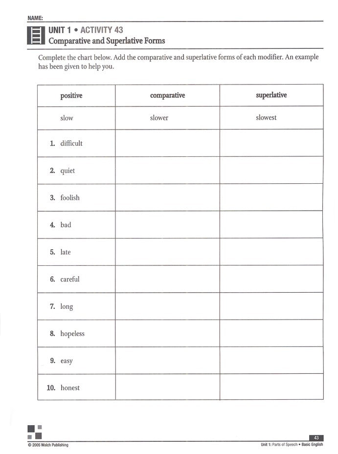 Power Basics English Student Workbook