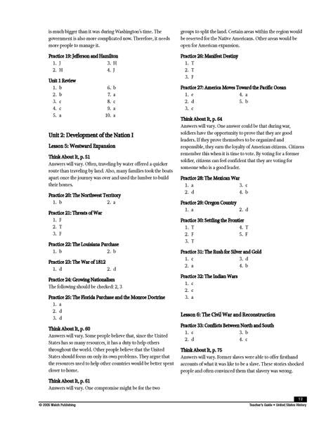 Power Basics United States History Teacher's Guide