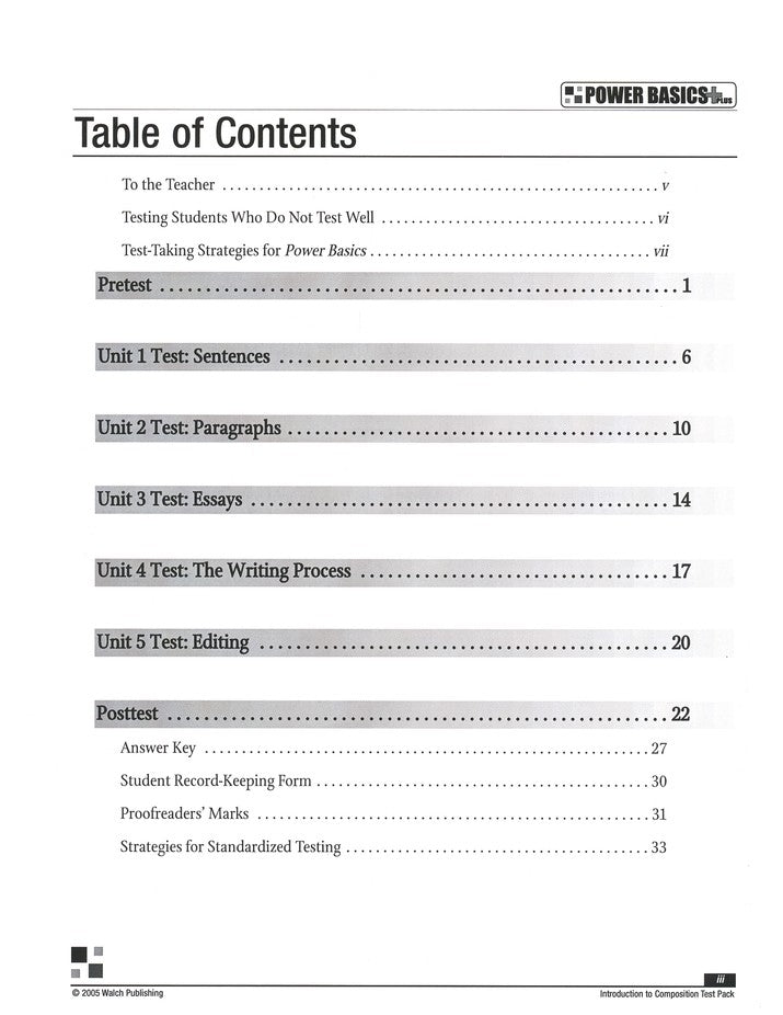 Power Basics Introduction to Composition Tests