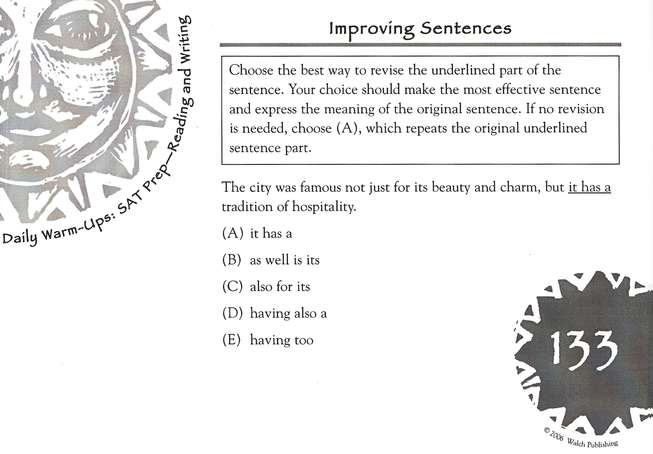 Daily Warm-Ups: SAT Prep Reading and Writing