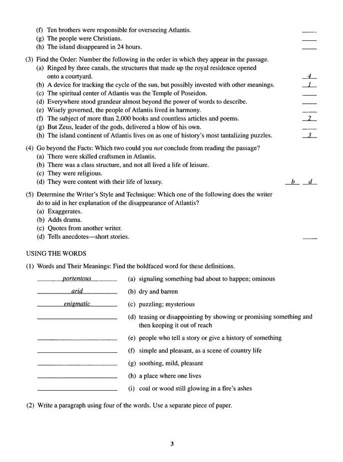 More Reading Comprehension Level 3, Grade 11 (Homeschool  Edition)