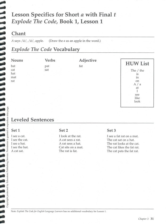 Explode The Code For English Language Learners (Homeschool  Edition)