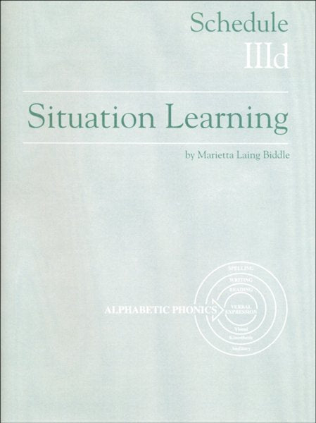 Situation Learning Schedule 3D Student's Study Book  (Homeschool Edition)