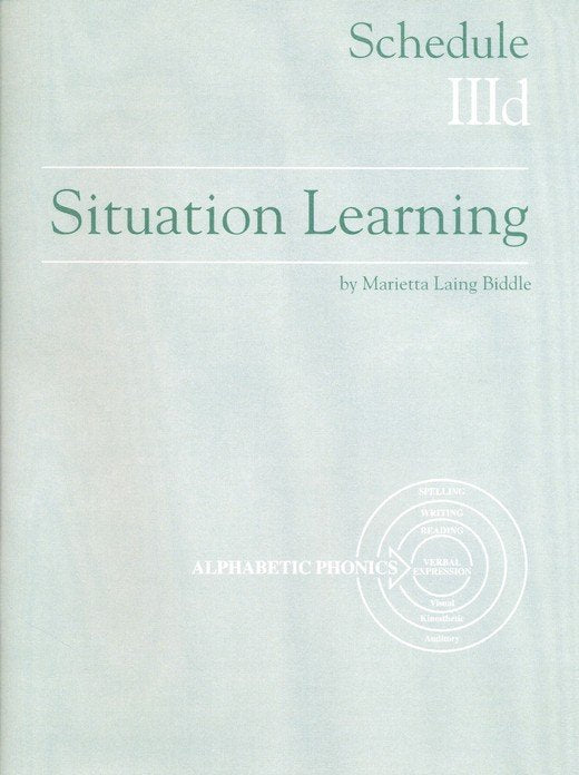 Situation Learning Schedule 3D Student's Study Book  (Homeschool Edition)