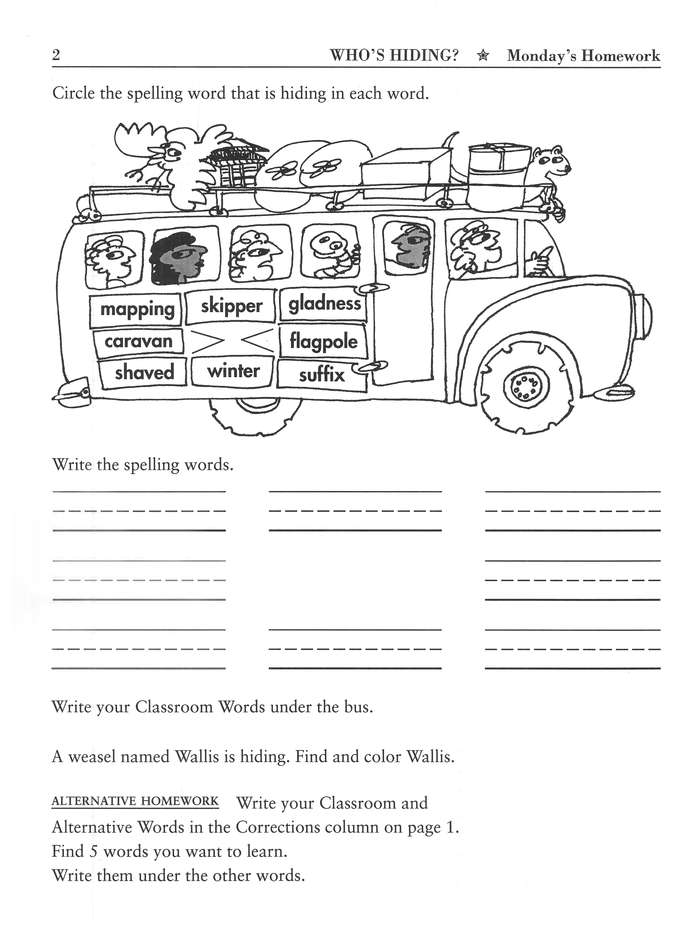 Spellwell Book A, Grade 2 (Homeschool Edition)