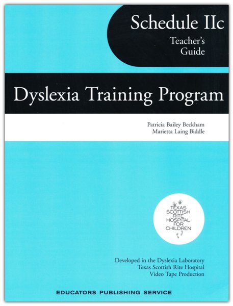 Dyslexia Training Program Schedule 2C, Teacher's Guide (Homeschool Edi