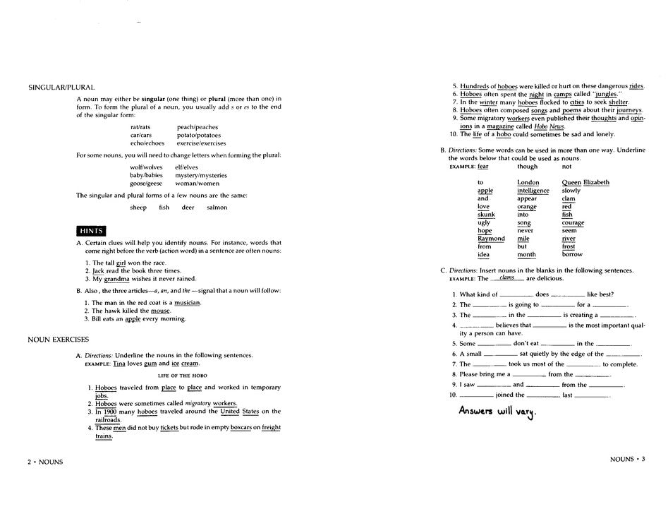 Rules Of The Game, Answer Key Book #1 (Homeschool Edition)