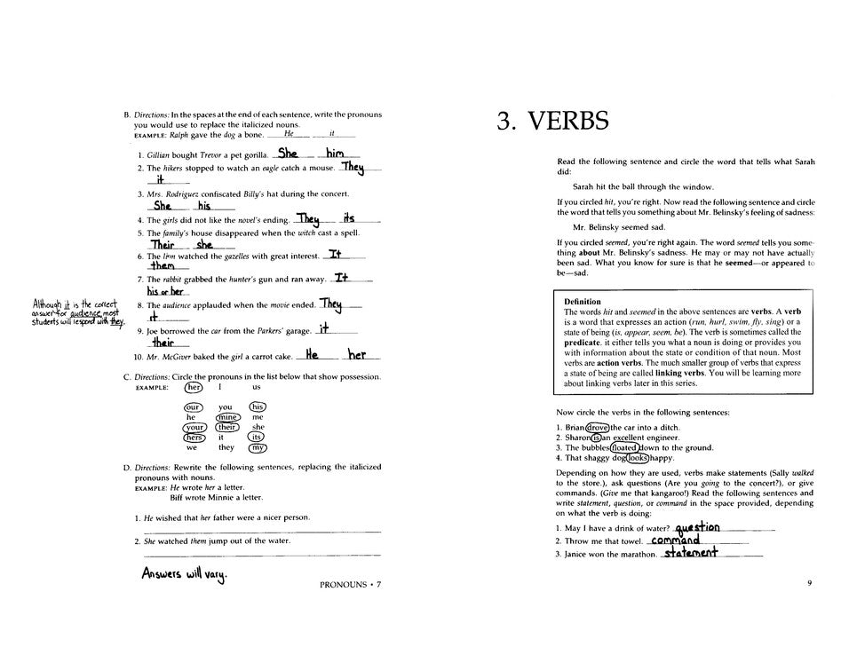 Rules Of The Game, Answer Key Book #1 (Homeschool Edition)