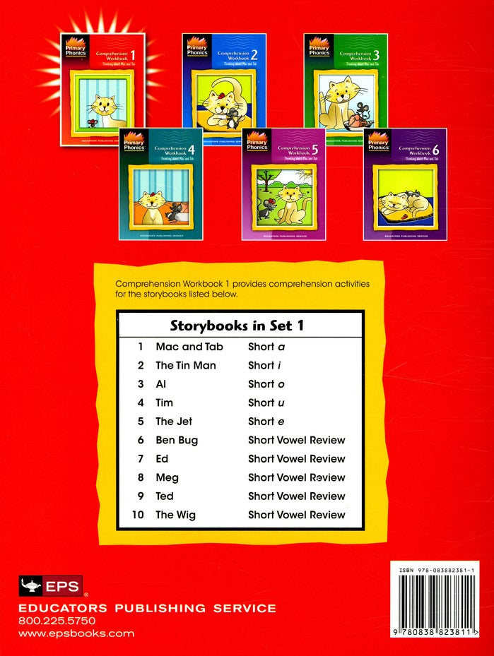 Primary Phonics: Thinking About Mac & Tab, Workbook 1 (Homeschool Edit