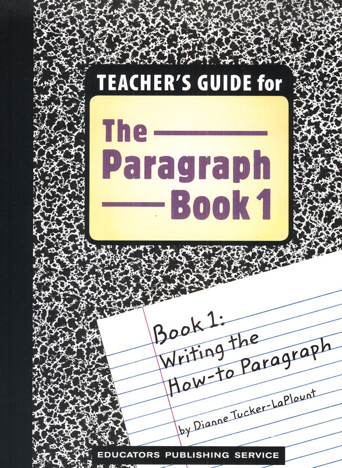 The Paragraph Book 1, Teacher's Guide (Homeschool Edition)