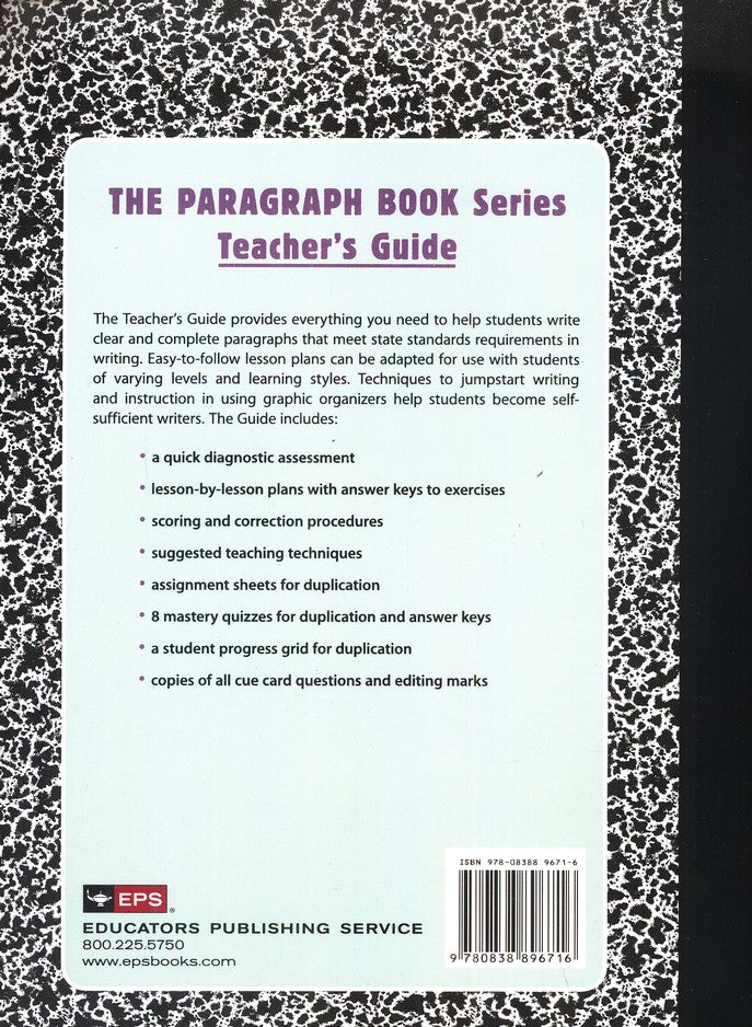 The Paragraph Book 1, Teacher's Guide (Homeschool Edition)