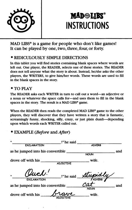 The Original Mad Libs