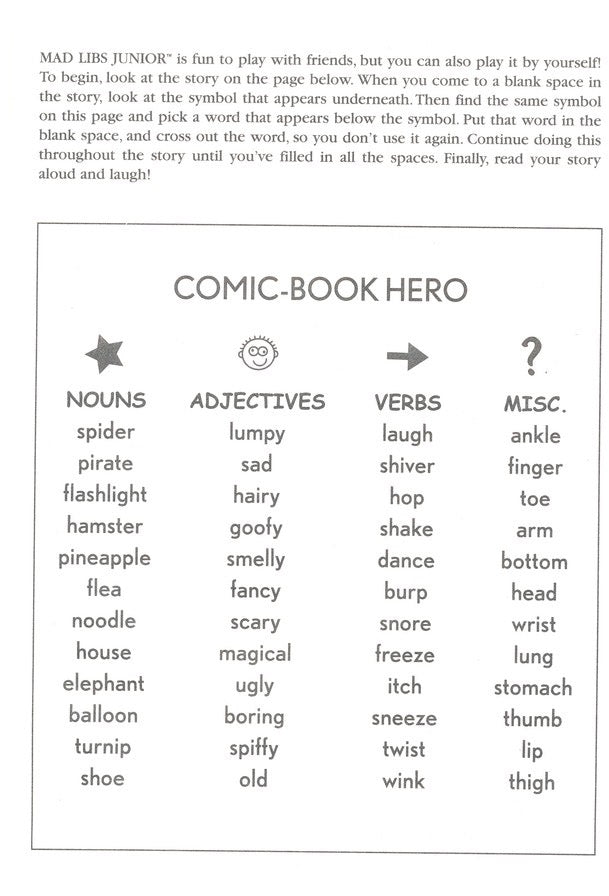 Super Silly Mad Libs Junior