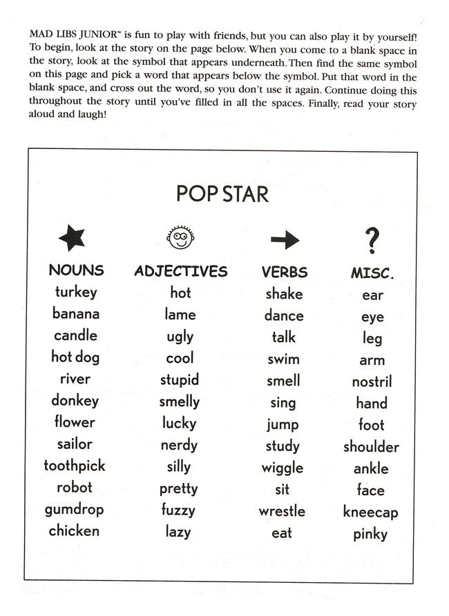 Super Silly Mad Libs Junior