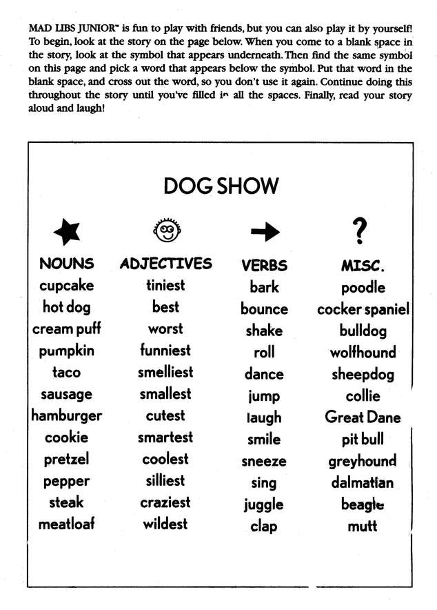 Mad Libs Junior: Animals, Animals, Animals!