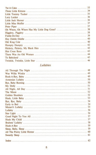 Wee Sing Nursery Rhymes and Lullabies