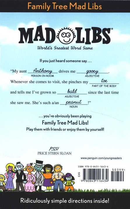 Family Tree Mad Libs