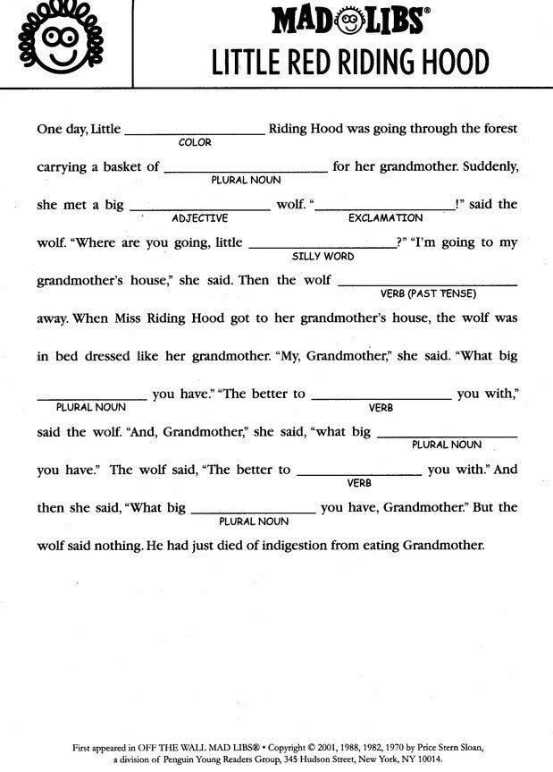 Best Of Mad Libs