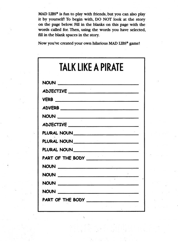 Best Of Mad Libs