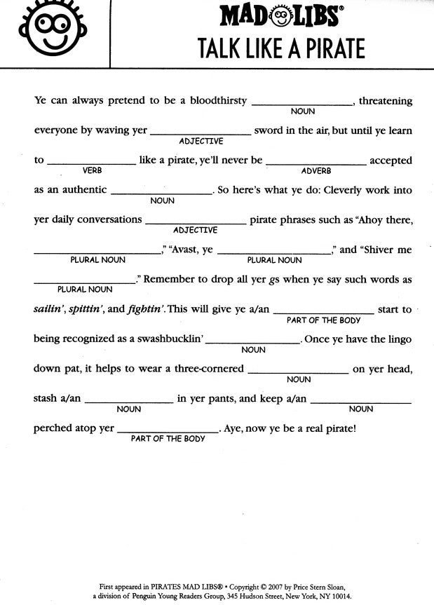 Best Of Mad Libs