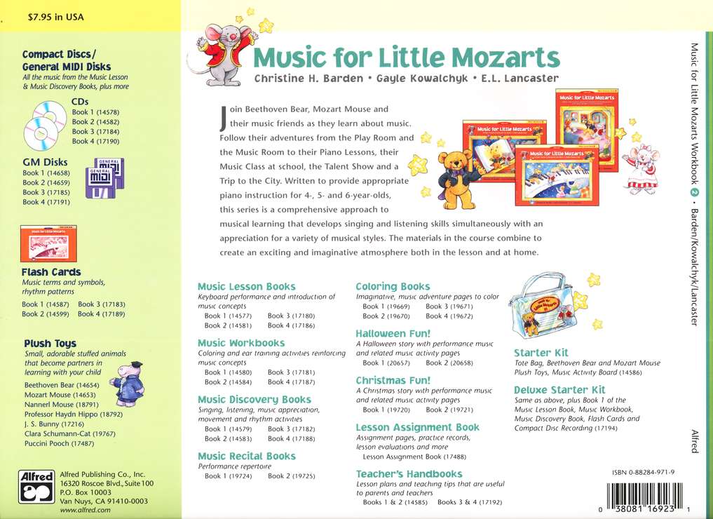 Music for Little Mozarts, Music Workbook, Book 2