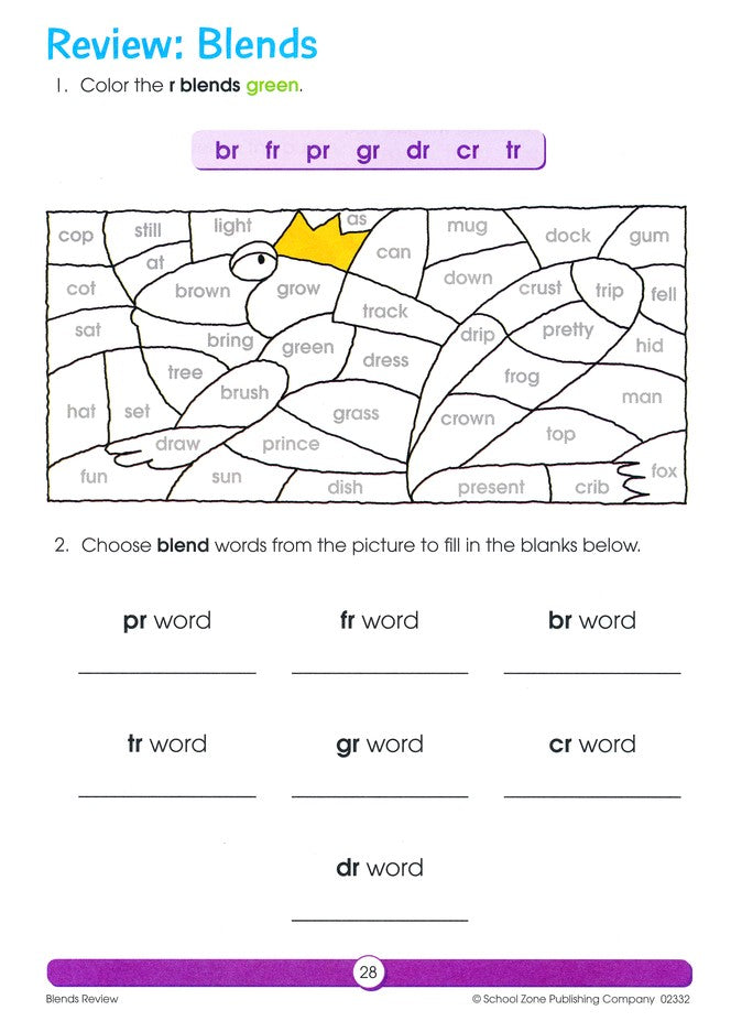 Blends & Phonics Review 1--3