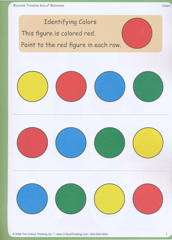 Building Thinking Skills Beginning