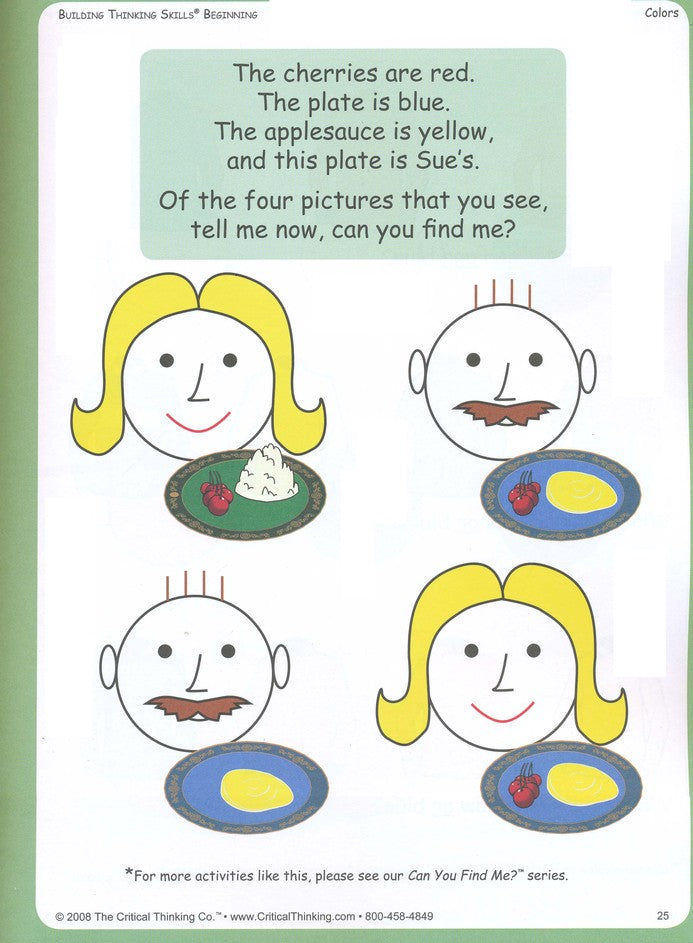 Building Thinking Skills Beginning