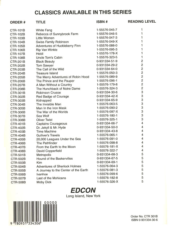 Robinson Crusoe Edcon Workbook, Grade 3