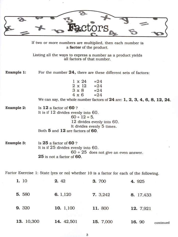 Straight Forward Math Series: Pre-Algebra Book 1