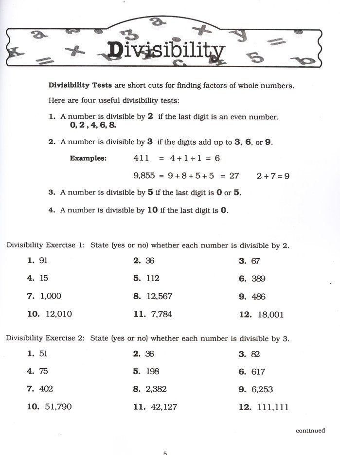 Straight Forward Math Series: Pre-Algebra Book 1