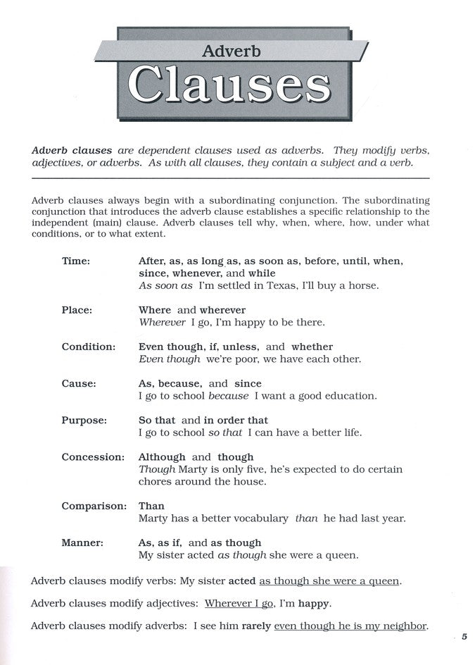 Clauses & Phrases (Large Edition)