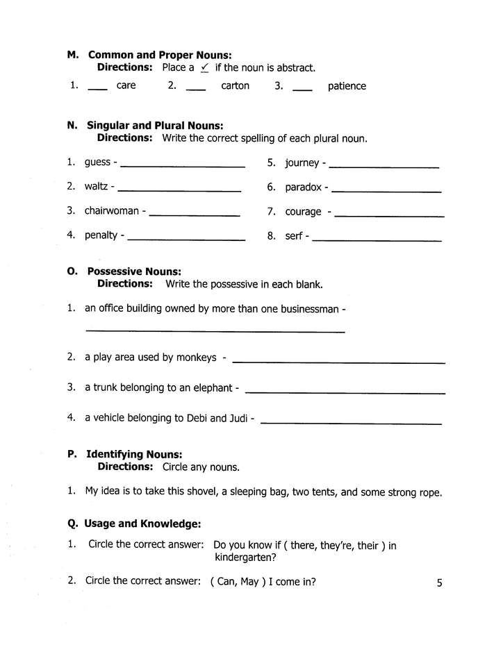 Easy Grammar Grade 6 Test Book 1144