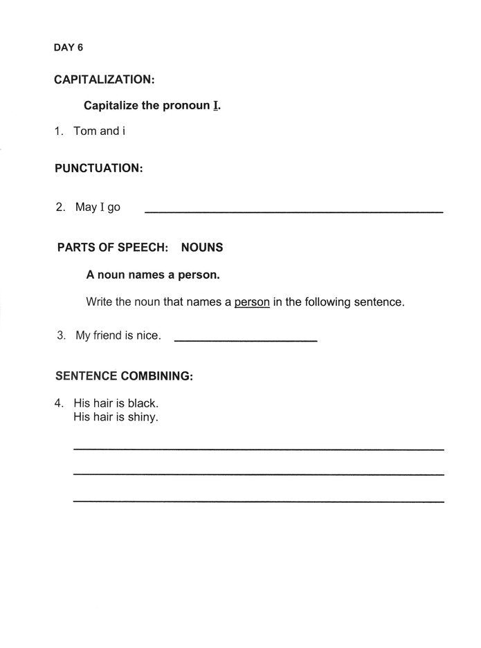 Easy Grammar Grade 2 Workbook