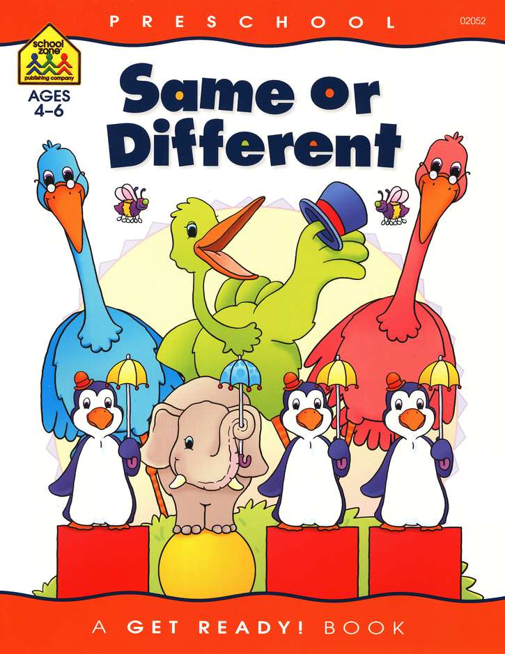 Perceptual Skills-Same or Different, Preschool Get Ready Workbooks